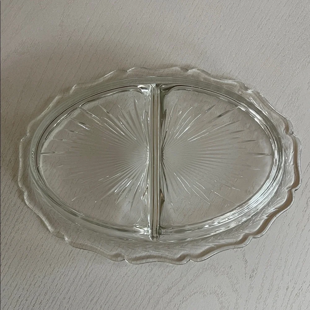Vintage Starburst Relish Serving Dish